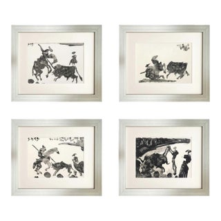 Pablo Picasso Set of Four Framed Toros Y Toreros For Sale