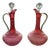Antique Rosa Chine Claret Jugs Ewers from Loetz, 1890, Set of 2 For Sale