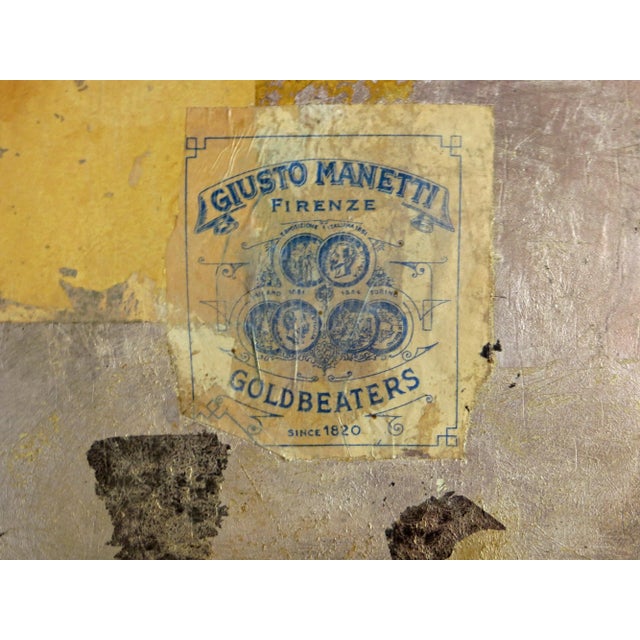 2000 "Goldbeaters" Abstract Mixed-Media Collage by Stephanie Peek For Sale