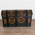 Original Hand Painted Teal Oak Dome Top Swedish Trunk Dated 1846 For Sale - Image 4 of 15