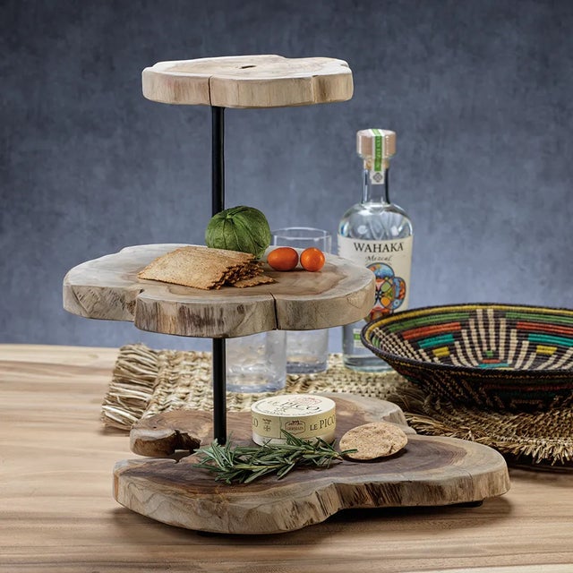 Perfect for entertaining or as a unique way for a decorative display, this server has 3-tiers. Three tiers of polished,...