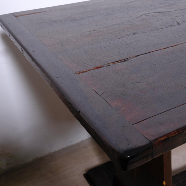 Antique Wooden Refectory Table, Italy, Early 1900s For Sale - Image 17 of 18