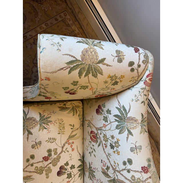 Antique White Vintage Camelback Sofa For Sale - Image 8 of 9