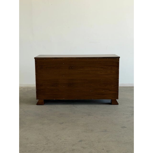 Brown Vintage Pyramid Leg Credenza For Sale - Image 8 of 10
