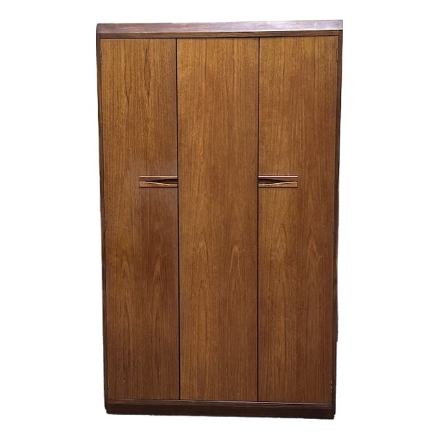 Teak Armoire by White & Newton C1960's Mid Century Modern. Uk Import For Sale