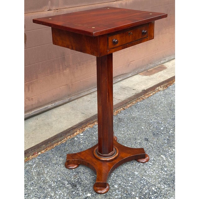 Brown William IV Mahogany Single Drawer Side Table, Circa 1830s For Sale - Image 8 of 11