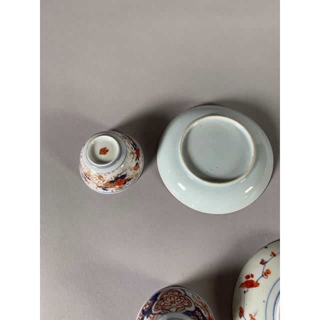 18th Century 18th Century Porcelain Tea Cups Qianlong Period, Imari - 8 pcs For Sale - Image 5 of 12