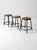 Vintage Industrial Metal Stools Set of 3 For Sale - Image 11 of 12