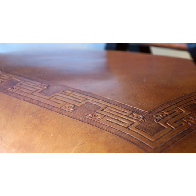 Tihuanaco Teak and Tooled Leather Folding Chair by Angel I. Pazmino for Muebles de Estilo, Ecuador, 1970s For Sale - Image 13 of 18