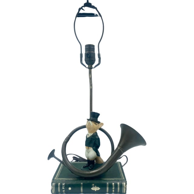 Vintage Snooty Fox Equestrian Table Desk Lamp For Sale - Image 11 of 12
