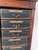 Wood 19th Century Louis Philippe Mahogany Veneer Filing Cabinet For Sale - Image 7 of 18