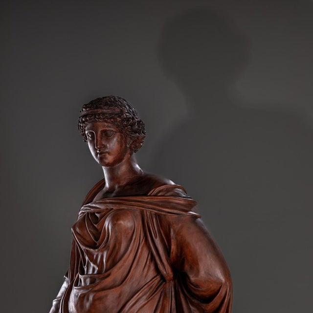 Life-Size Terracotta Statue of Goddess Ceres, Vienna, Late 19th Century For Sale - Image 6 of 14