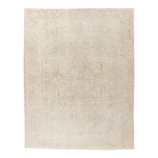 Antique Heriz Area Rug 10ft 8in X 13ft 5in For Sale
