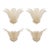 Murano Glass Tronchi Wall Sconces in Transparent Gold by SimoEng - Set of 4 For Sale