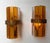 Amber 1970s Amber Glass Hammered Wrought Iron Sconces by Longobard - a Pair For Sale - Image 8 of 11