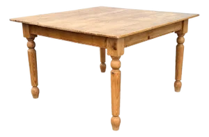 Rustic Pine Square Farmhouse Table