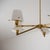 Vintage Italian Brass and Opaline Glass Chandelier, 1950s For Sale - Image 12 of 13
