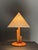 Light Yellow Mid-Century Modern Scandinavian Pine Skyscraper Table Lamp, 1970s For Sale - Image 8 of 9