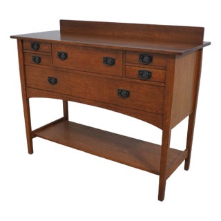 Stickley Mission Oak Arts & Crafts Sideboard For Sale