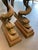 Traditional A Pair of Large Cast Bronze Dolphin Serpent Trident Doorstops For Sale - Image 3 of 6