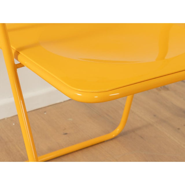 Orange Ted Folding Chairs by Niels Gammelgaard for Ikea, 1970s, Set of 6 For Sale - Image 8 of 11