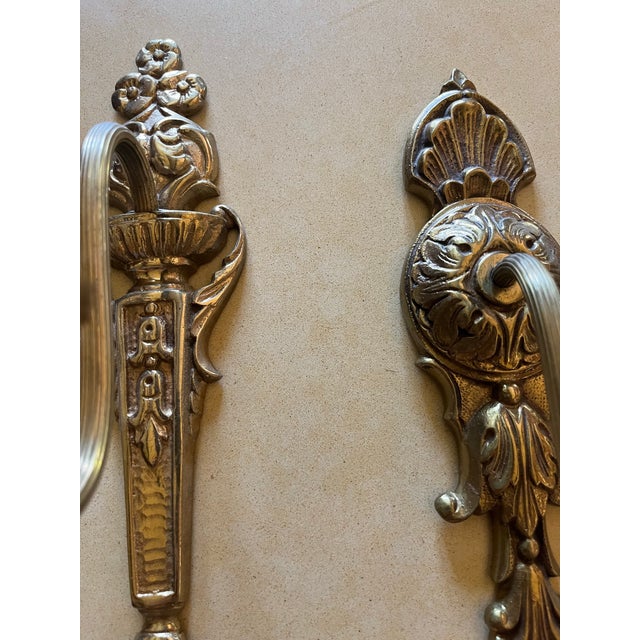 Gustavian-Style Shell Sconces - A Pair For Sale In Los Angeles - Image 6 of 7