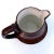 Ceramic Antique Sarreguemines One-Handled Pitcher — Brown Glaze, White Interior — Pre-Wwi For Sale - Image 7 of 9