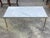 1950s French Louis XVI Style Marble & Brass Coffee Table For Sale - Image 5 of 7