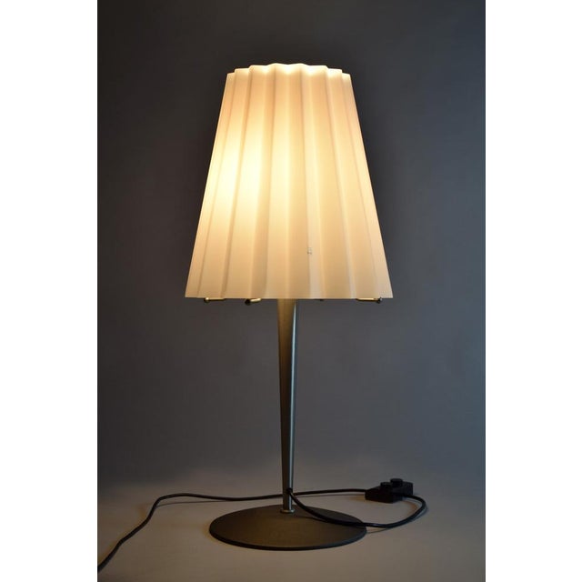 Pink Pleaded Murano Glass Table Lamp, 1999 For Sale - Image 11 of 12