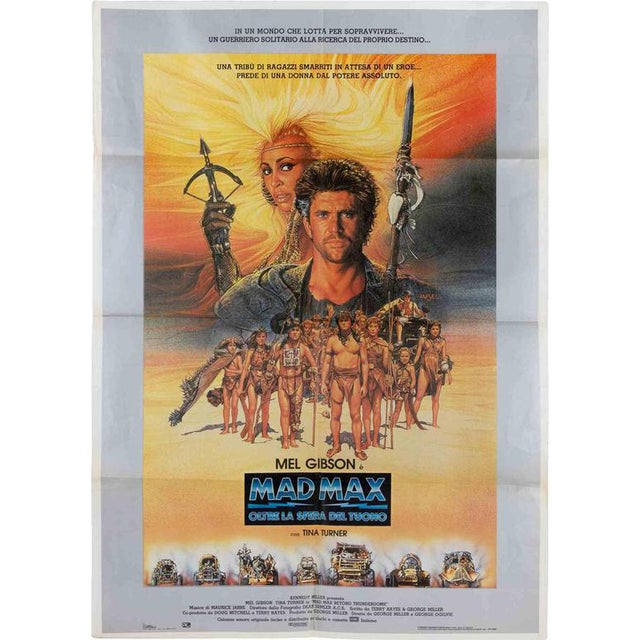 Vintage Mad Max Beyond Thunderdome Poster, 1985 For Sale
