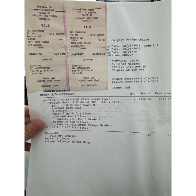 Ethan Allen Paris Loveseat With Cushions For Sale - Image 9 of 9