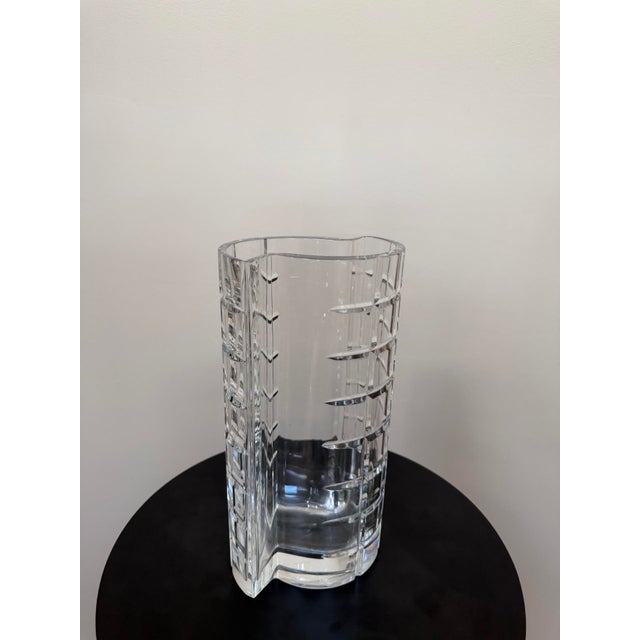 1980s Tiffany & Co Cut Crystal Vase For Sale - Image 12 of 14