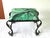 Italian Vintage Iron Stool in a Botanical Fabric by Pierre Frey For Sale In Atlanta - Image 6 of 7