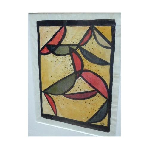 Maria Rajecka, Pair of Mid-Century Watercolours, circa 1950s Material: Watercolour on Paper, Wood Frames, Glass A charming...