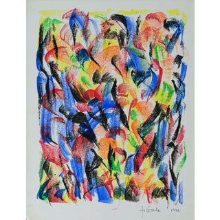 Françoise Galle, Après L'obscurité Vient La Lumière, Pastel For Sale