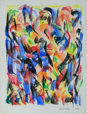Françoise Galle, Après L'obscurité Vient La Lumière, Pastel
