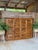Vintage Bamboo Wall-Mounted Bar Cabinet With Accordion Doors & Mermaid Handles For Sale - Image 12 of 12