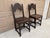 17th Century English Yorkshire Oak Backstool Chairs, a Pair For Sale - Image 4 of 17