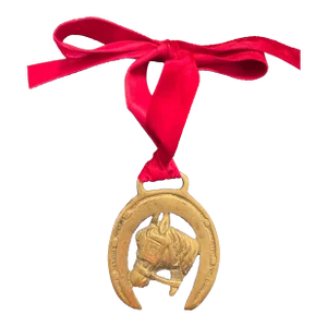 Vintage English Horse Brass Ornament