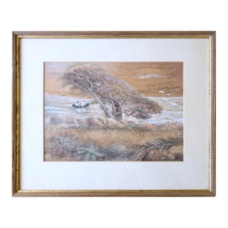 Boys in a Boat "The Admiral and 1st Mate" Going Down the River by Charles Harmon by Charles Harmon For Sale