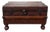 Antique 1920’s Crocodile Leather Steamer Trunk Coffee Table For Sale
