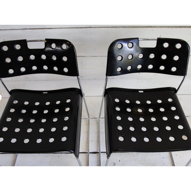 Omstak Black Chairs by Rodney Kinsman for Bieffeplast, 1970s, Set of 3 For Sale - Image 3 of 7