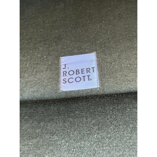 Textile 1 of 2 Art Deco J. Robert Scott Mohair Swivel Club Chair For Sale - Image 7 of 8