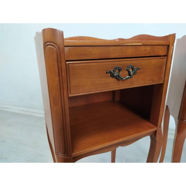 Louis XV Nightstands, 1970s, Set of 2 For Sale - Image 10 of 18