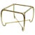 Mastercraft Attributed Heavy Brass Glass Side Table, Italy For Sale
