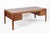 Soborg Mobler Danish Mahogany Executive Desk by Søborg Møbler, Mid Century Modern Desk For Sale - Image 4 of 16