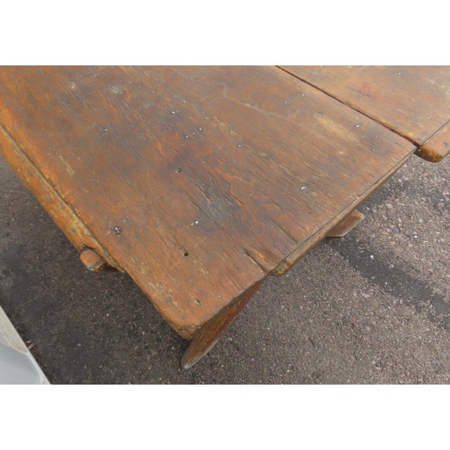 Country Rustic French x Based Table For Sale - Image 9 of 14