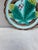 French Majolica chesnut leaf plate , circa 1890. 7.3 inches diameter.