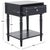 Traditional Siobhan Accent Table with Storage Drawer in Navy For Sale - Image 3 of 10