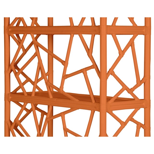 Not Yet Made - Made To Order Tiffany Etagere in Citrus Orange For Sale - Image 5 of 9